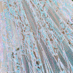 Long Sleeves Sequins Mermaid Prom Dresses Iridescent Shower Party V Neck Evening Dress Chapel Train