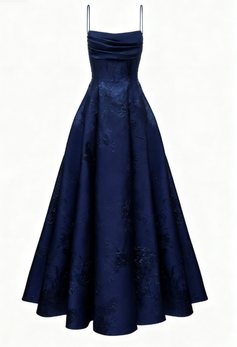 Long Spaghetti Straps A-Line Green Prom Dresses, Long Prom Dresses