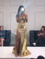 Long Spaghetti Straps Mermaid Slit Prom Dresses, Long Prom Dresses