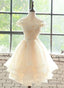 Lovely Flowers Organza Layers Short Party Dress, Cute Homecoming Dress Prom Dress