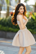 Lovely Heart-Shaped Diamond Backless Prom Dresses, Party Dresses