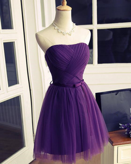 Lovely Purple Homecoming Dress , Cute Formal Dress Secondary image