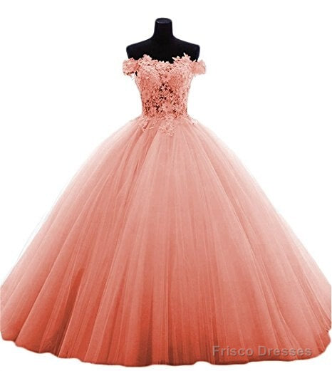 Lovely Tulle Ball Gown Sweetheart Lace Applique Formal Dress, Quinceanera Dresses Secondary image