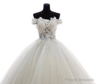 Lovely Tulle Ball Gown Sweetheart Lace Applique Formal Dress, Quinceanera Dresses