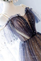 Lovely Tulle Offshoulder Short Formal Prom Dress, Lace Up Homecoming Dress