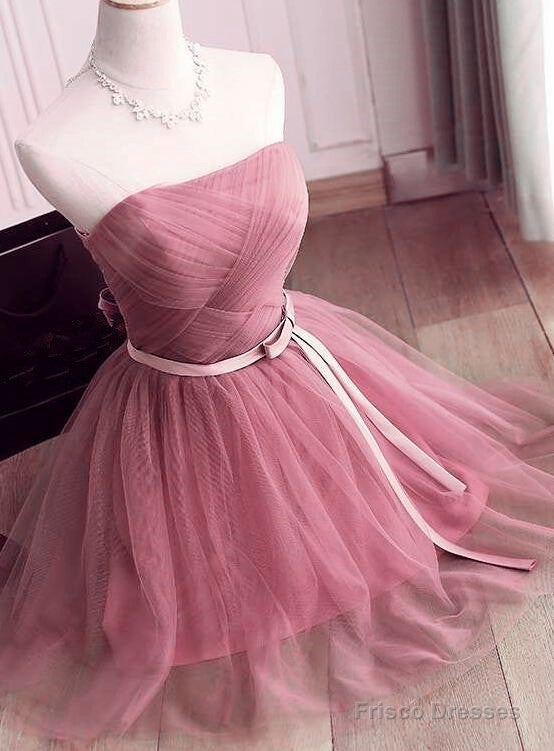 Lovely Tulle Short Party Dress, Handmade Formal Dresses Main image