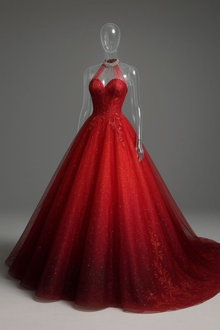 Luxurious And Exquisite Long  Ball Gown
