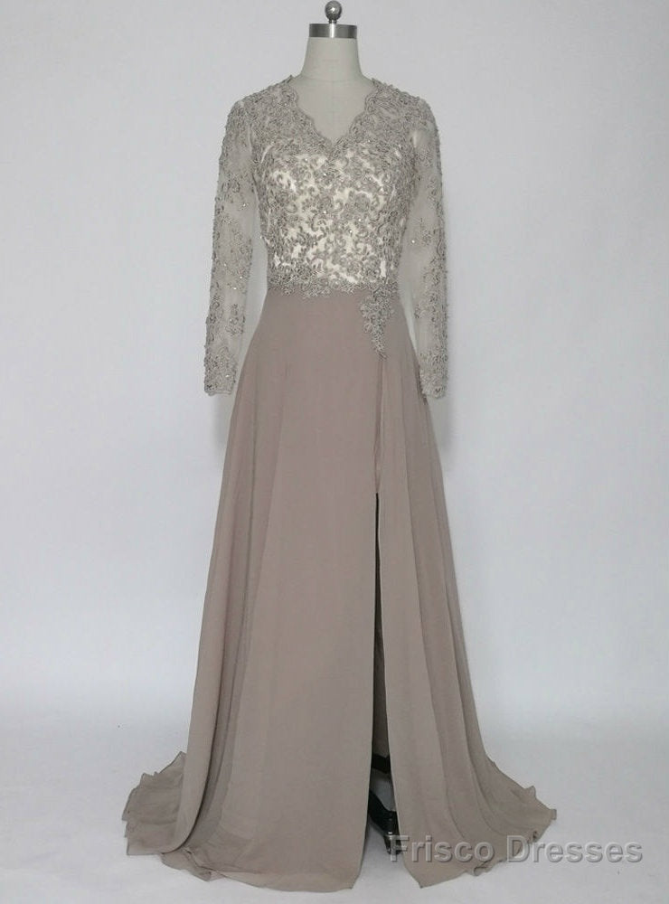 Luxurious Long Sleeves Mother of the Bride Dresses Evening Gown