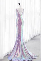 Luxurious Shiny Long Sequin Formal Prom Dress