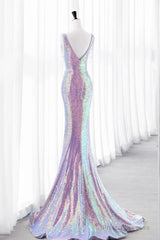 Luxurious Shiny Long Sequin Prom Dress