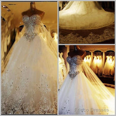 Luxury Wedding Dress Long Train, Dresses For Wedding, Bridal Gown ,Bride Dress, Dresses For Brides