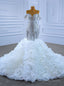 Luxury White Heavy Beading Crystal Wedding Dress