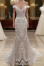Mermaid Appliques Wedding Dress Off The Shoulder