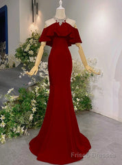 Mermaid Halter Beading Crystal Prom Dress