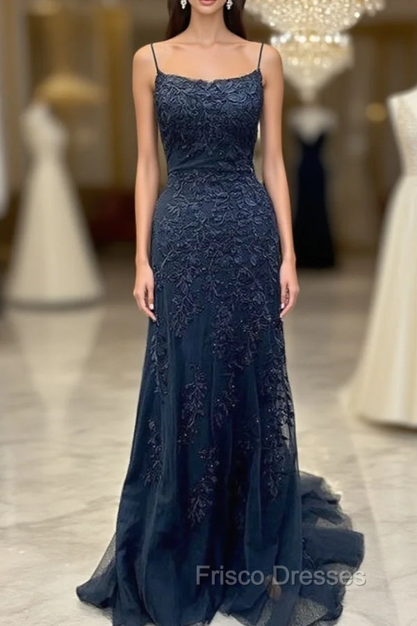 Mermaid Lace Appliques Long Formal Prom Dress Long Formal Dress Party Dress Formal Prom Dress Main image