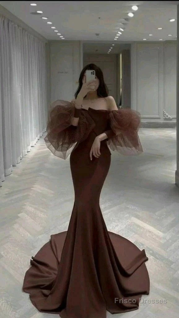 Mermaid Prom Dress Satin Prom Dresses Prom Dresses Secondary image