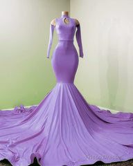 Mermaid Satin Cold Shoulder Prom Dresses