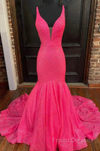 Mermaid Sequins Long Formal Prom Dress Formal Dress