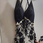 Mermaid Spaghetti Strap Chiffon Applique Long Prom Dresses Temperament Party Dresses