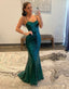 Mermaid Spaghetti Straps Sequin Prom Dress