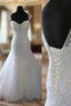 Mermaid Straps Beading Court Train Tulle Wedding Dress