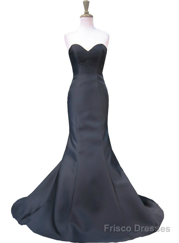 Mermaid Sweetheart Backless Black And White Backless Prom Dress Main image