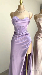Mermaid Sweetheart Neck Lavender Long Formal Prom Dress,Formal Prom Evening Dress