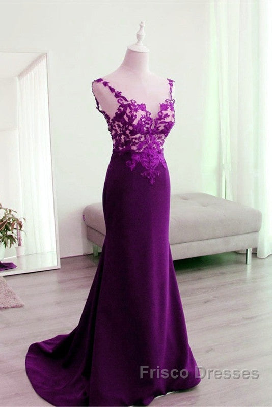 Mermaid V Neck Formal Prom Dress Lace Open Back Secondary image