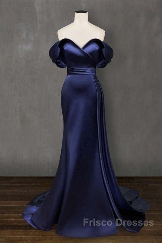 Mermaid Violet Formal Prom Dress Off The Shoulder
