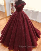 Mexican Quinceanera Dress Ball Gown Sequin Off Shoulder