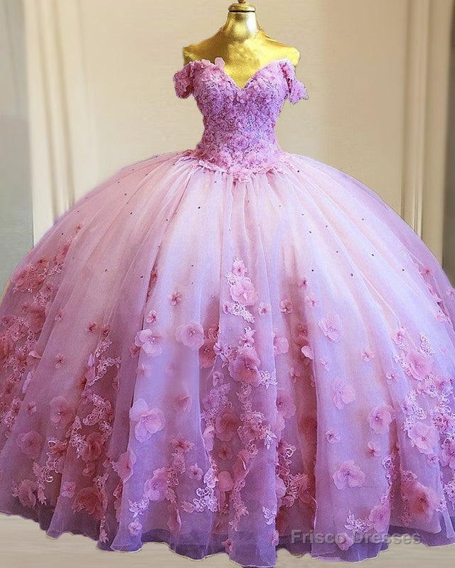 Mexican Style Floral Flowers Quinceanera Dresses Off The Shoulder Main image