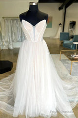 Minimalist Style Sheer Wedding Dress With Sweet Collar And Floor Mopping Wedding Dress