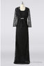 Modest Long Black Lace Mother Of The Bride