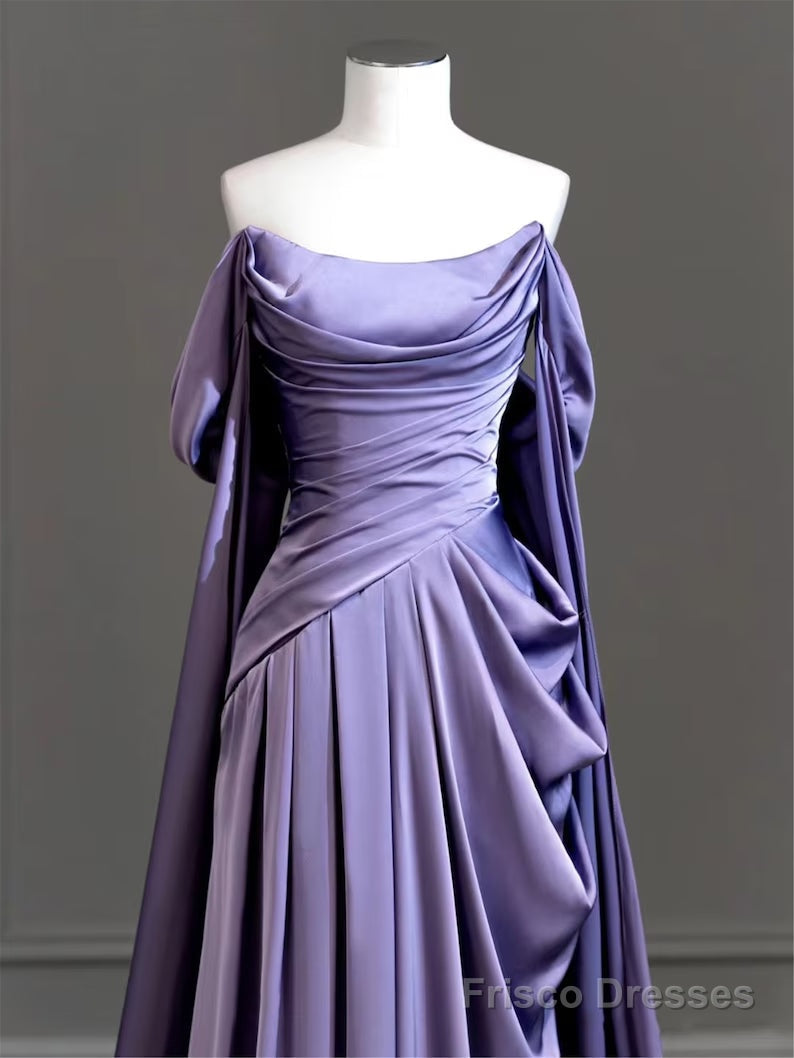 modest purple prom dresses Modest Purple Prom Dress 4667MOR