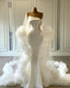 Modest Satin Mermaid Evening Dresses With Wrap Strapless Customise Prom Gowns