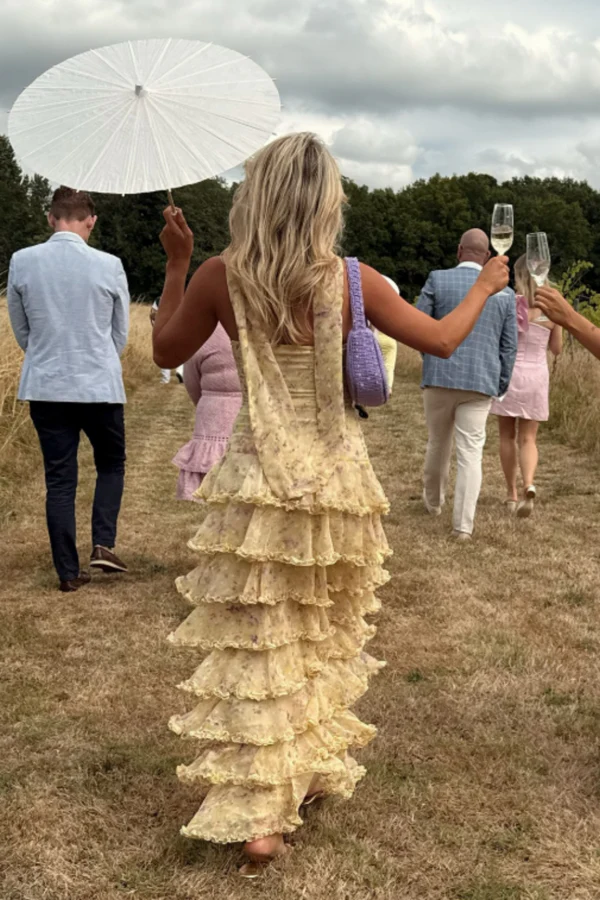 Modest Sheath Strapless Yellow Chiffon Floral Long Prom Dresses Party Frisco Dresses Modest Sheath Strapless Yellow Chiffon Floral Long Prom Dresses Party Frisco Dresses