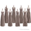 Most Popular Convertible Pleats Chiffon Gray Simple  Cheap Long Bridesmaid Dresses For Wedding Party,