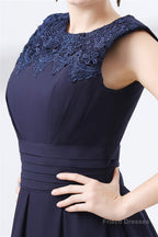 Lace Beaded Sleeveless A Line Chiffon Bridesmaid Dresses