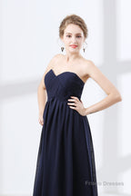Sweetheart Chiffon A Line Bridesmaids Dresses