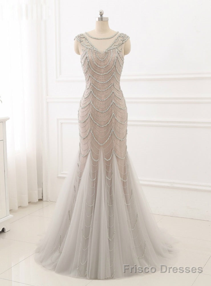 New Evening Dresses Mermaid Formal Women Gowns Lace Beading Main image