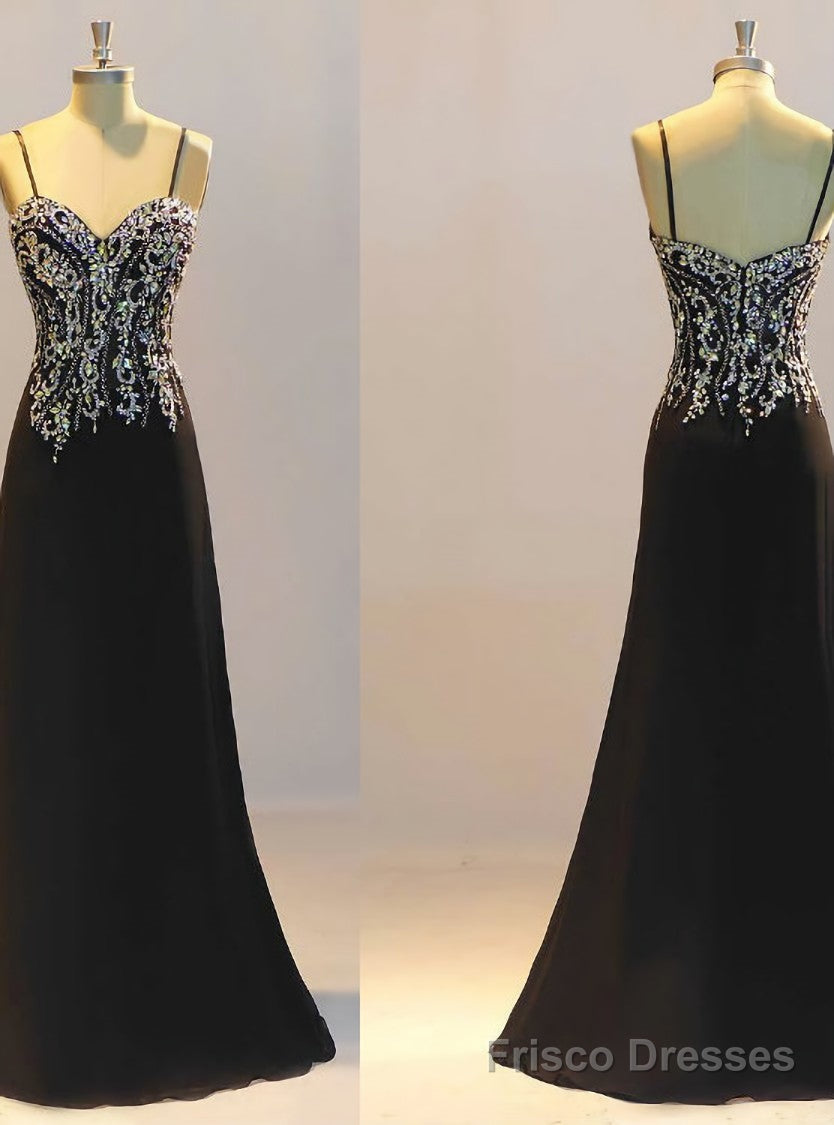 New Prom Dresses Black Prom Dresses Sheath Prom Dresses Crystal Evening Dresses Main image