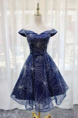 Off Houlder Bridesmaid Dress, Sequin Evening Dress, Short Homecoming Dress,Custom Made