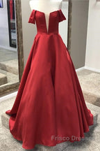 Off Shoulder Floor Length Ballgowns Formal Prom Dress