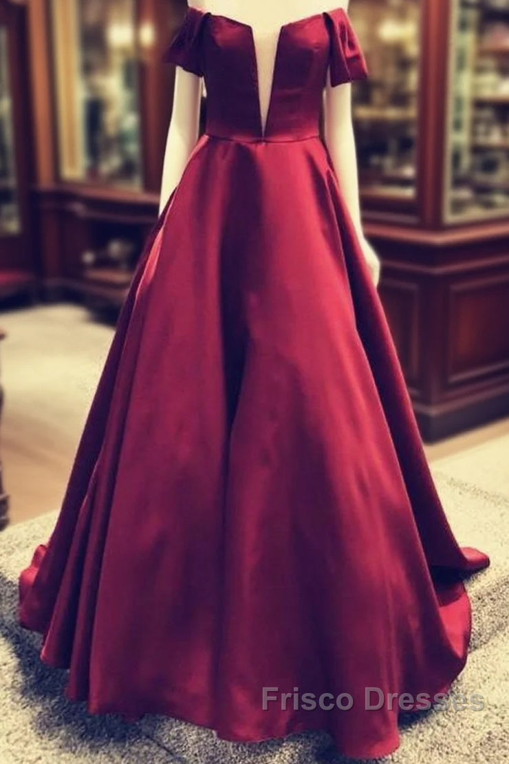 Off Shoulder Floor Length Ballgowns Formal Prom Dress Main image