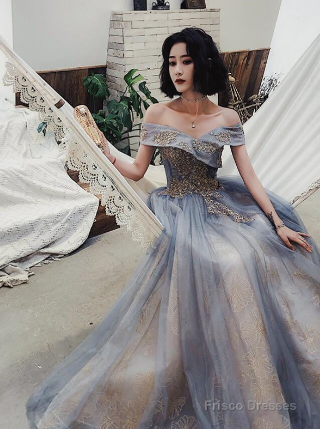 Off Shoulder Long Sweetheart Lace Applique Prom Dress Party Dress, Floor Length Evening Dresses
