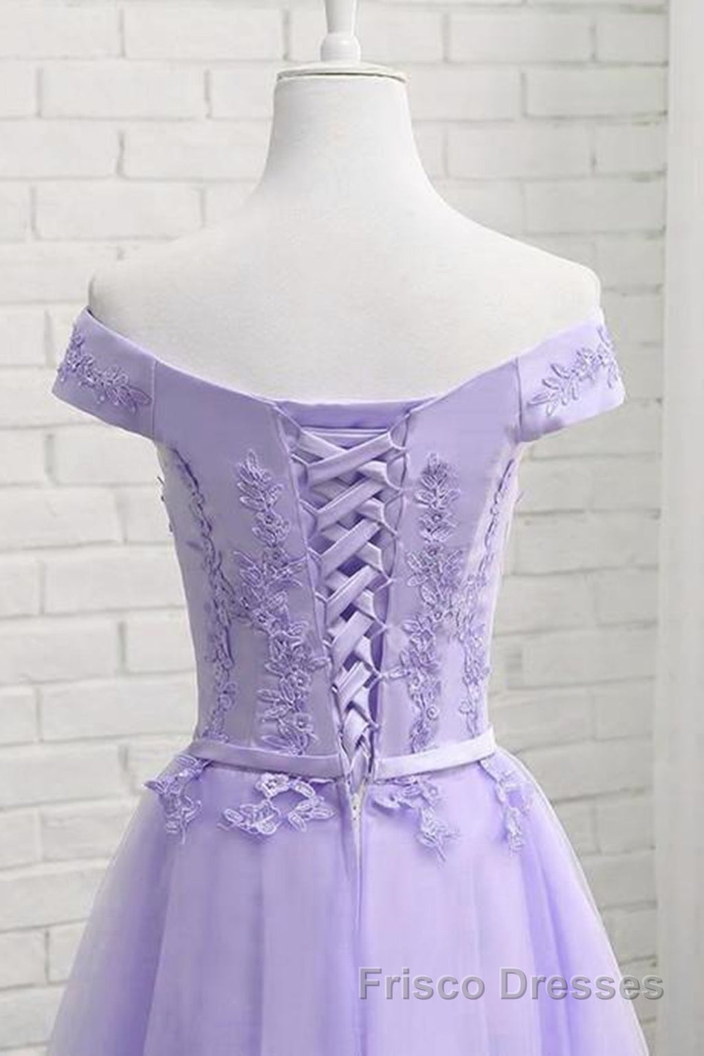 Off Shoulder Purple Lace Short Formal Prom Dresses, Lilac Lace Homecoming Dresses, Short Purple Formal Evening Dresses