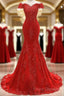 Off The Shoulder Embroidered Floral And Beads In Lace Mermaid Formal Gown Formal Prom Dress