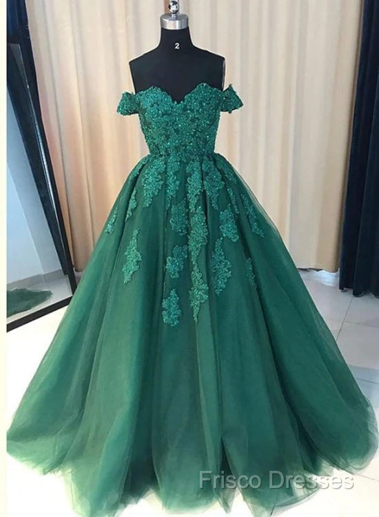 Off The Shoulder Lace Red Formal Prom Dress A Line Sequin Formal Gowns