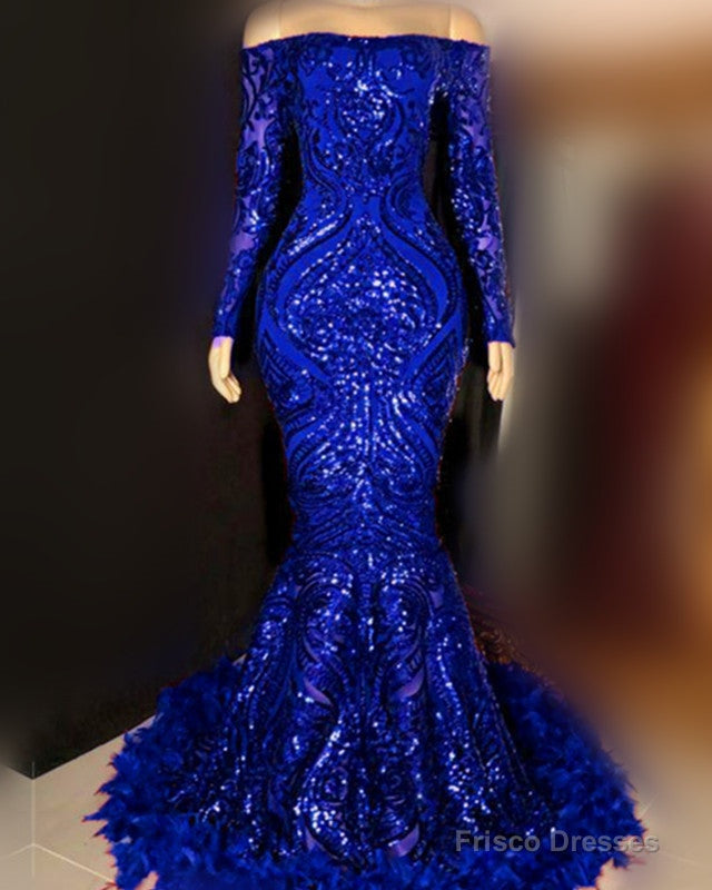 Off The Shoulder Mermaid Sparkly Dresses Secondary image