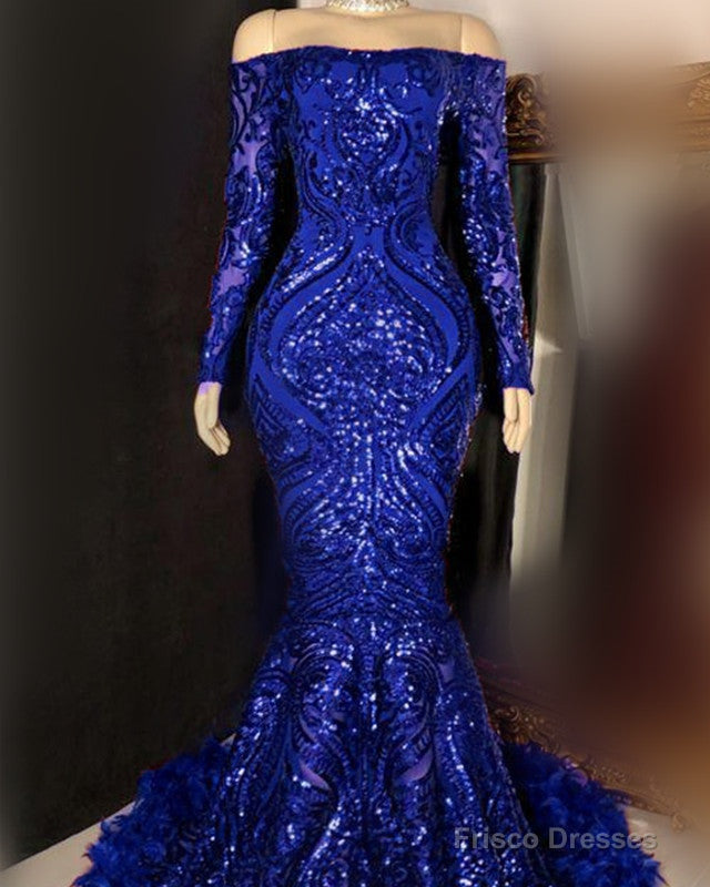 Off The Shoulder Mermaid Sparkly Dresses Main image